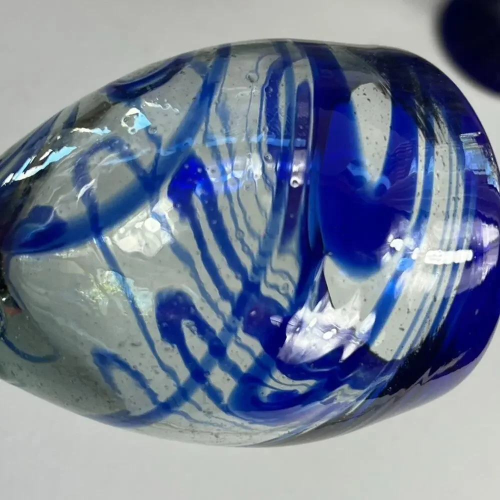 Mexican Swirl Hand Blown Margarita Glasses 7